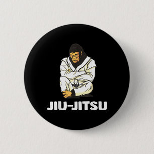 BJJ Gorilla - Brazilian Jiu Jitsu 2 Inch Round Button