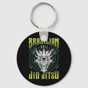 BJJ Grip Roll Win - Grappling Jiu Jitsu Dragon Keychain