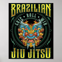 BJJ Grip Roll Win - Grappling Jiu Jitsu Foo Dog