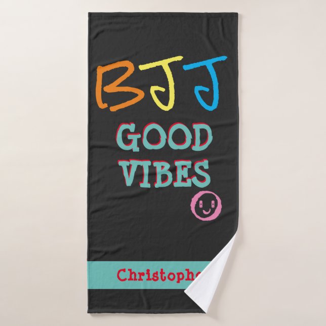 BJJ Jiu Jitsu Good Vibes Gym Towel (Serviette de bain)