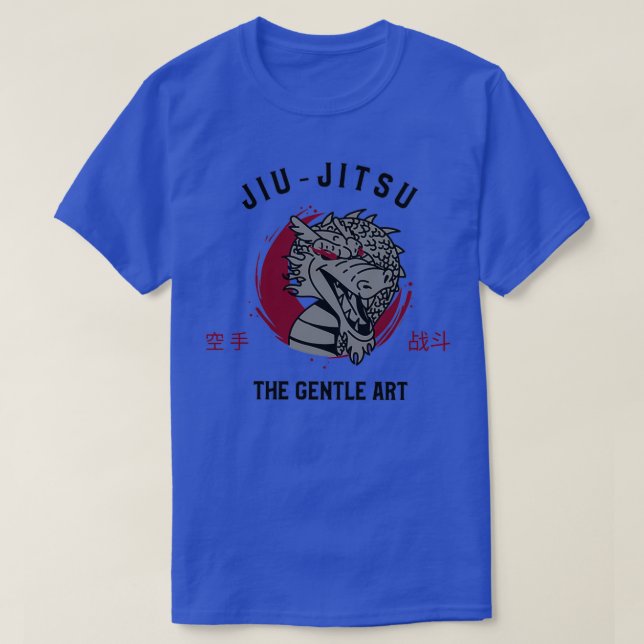BJJ Jiujitsu Gentle Art Dragon Everyday T T-Shirt (Design Front)