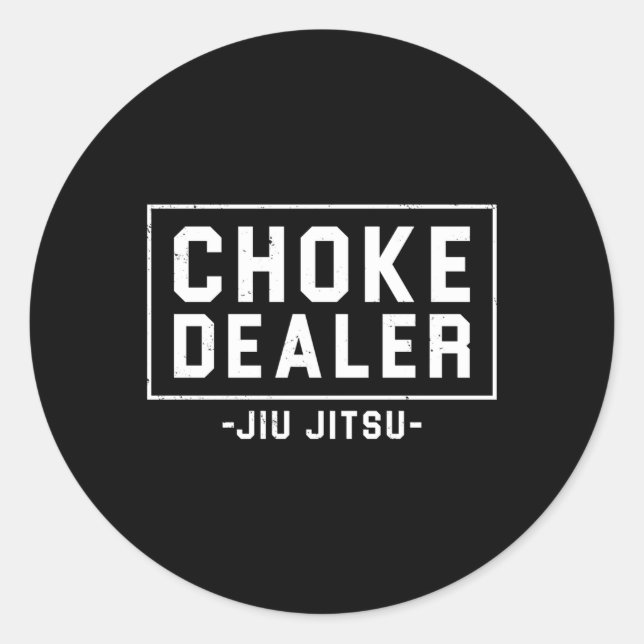 Bjj Mma Brazilian Jiu Jitsu Classic Round Sticker (Front)