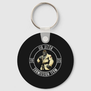 BJJ MMA Gorilla - Funny Brazilian Jiu Jitsu Keychain