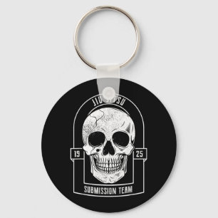 BJJ Skull - Brazilian Jiu Jitsu MMA Keychain