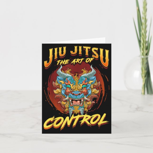 BJJ The Art Of Control - Grappling Jiu Jitsu Foo Card (Front)