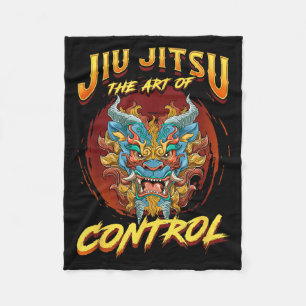 BJJ The Art Of Control - Grappling Jiu Jitsu Foo Fleece Blanket