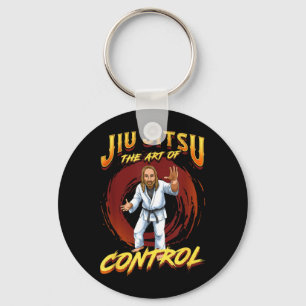 BJJ The Art Of Control - Grappling Jiu Jitsu Jesus Keychain