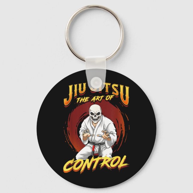 BJJ The Art Of Control - Grappling Jiu Jitsu Keychain (Front)