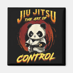 BJJ The Art Of Control - Grappling Jiu Jitsu Panda Magnet