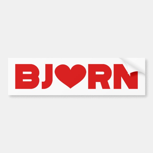 Bjorn Love Bumper Sticker (Front)