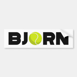 Bjorn Tennis Bumper Sticker