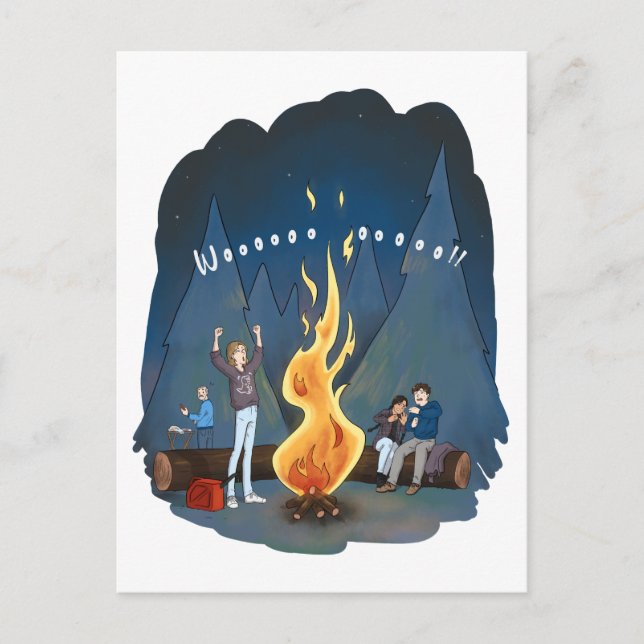 Bjornstad A&C Bonfire Postcard (Front)