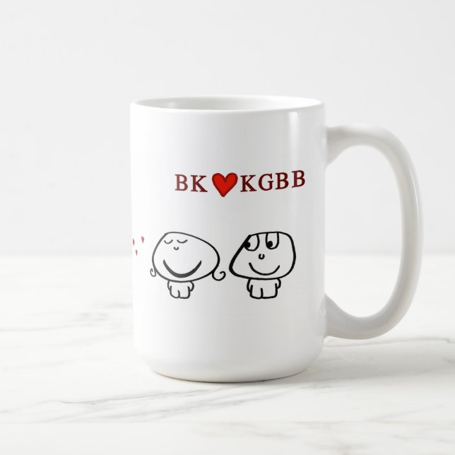 "BK heart KGBB" Coffee Mug (Right)