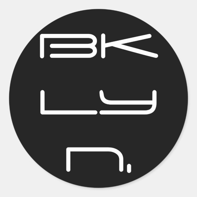 bklyn in the middle sticker *20 count (Front)