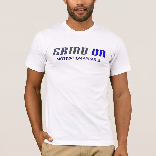 BL/DK GRAY Fitted T T-Shirt (Front)