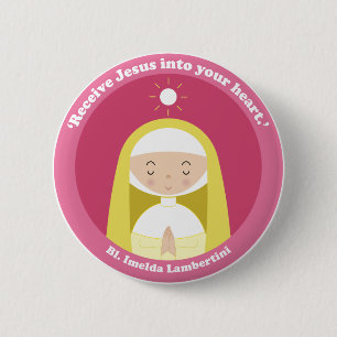 Bl. Imelda Lambertini 2 Inch Round Button