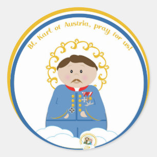 Bl. Karl of Austria Classic Round Sticker