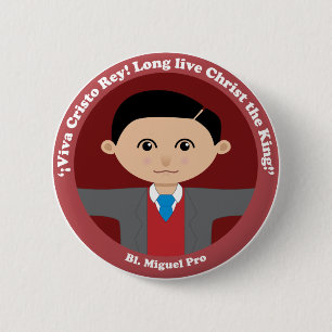 Bl. Miguel Pro 2 Inch Round Button