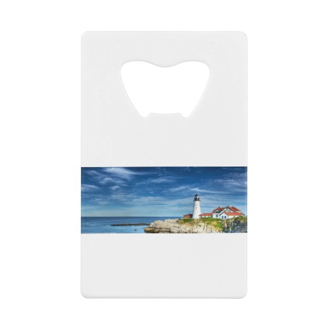 BLA01 Lighthouse 1.tif Credit Card Bottle Opener (Front)
