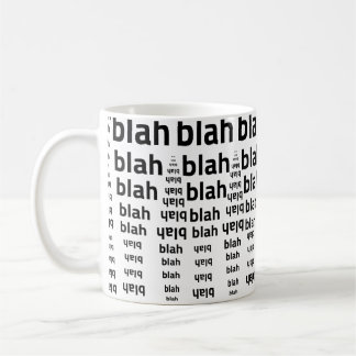 Bla Bla Bla Mug | Funny Minimalist Coffee Cup