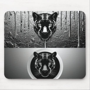 Blacj Panther With Dripping Paint Effect 🐆 Mouse Pad