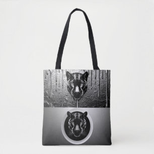 Blacj Panther With Dripping Paint Effect 🐆 Tote Bag