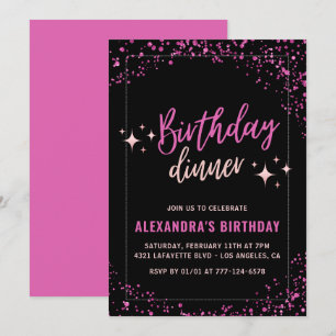 Black 100th birthday invitations Birthday dinner 