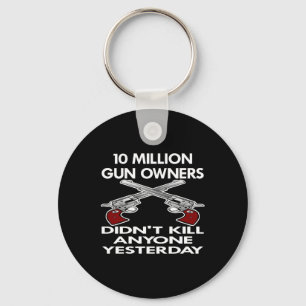 Black 10 Million Gun Owners Kill Keychain