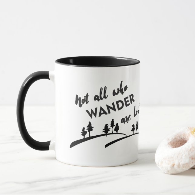 Black 11 oz Combo Mug (With Donut)
