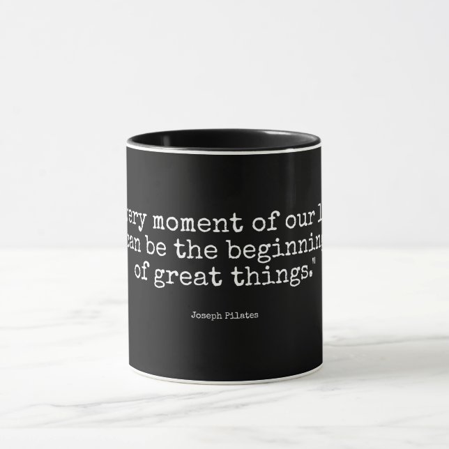 Black 11 oz Combo Mug | Pilates Quotes 3 (Center)