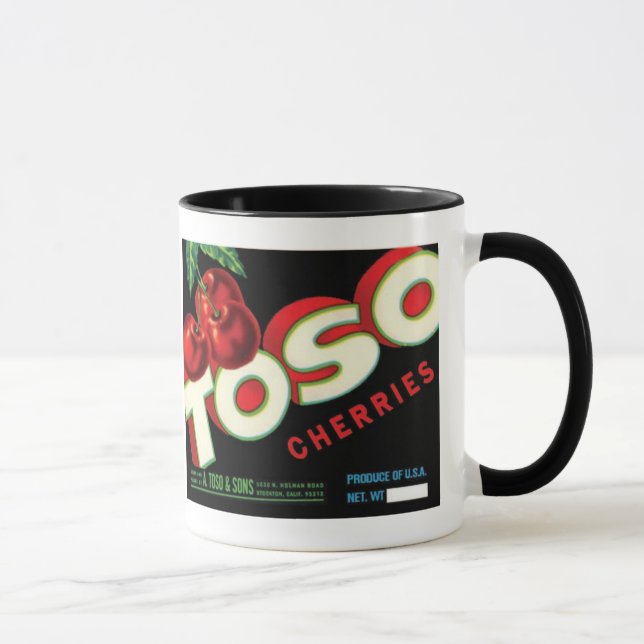 Black 11 oz Ringer Mug (Right)
