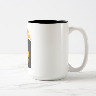 Black 15 oz Two-Tone Mug