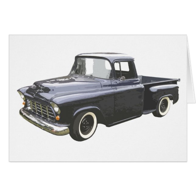 Black 1956 Chevrolet Pickup (Front Horizontal)