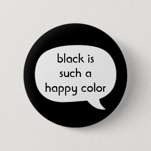 Black 2 Inch Round Button