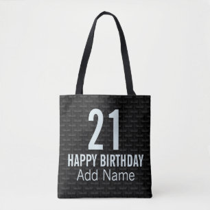 Black 3D mesh Tote Bag