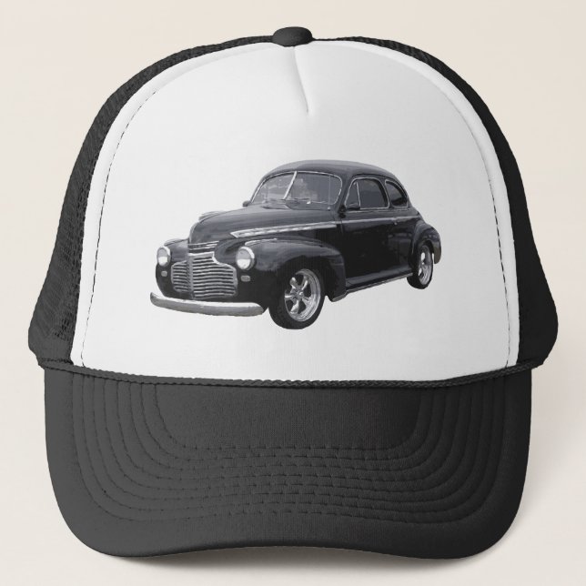 Black 41 Chevy Coupe Trucker Hat (Front)