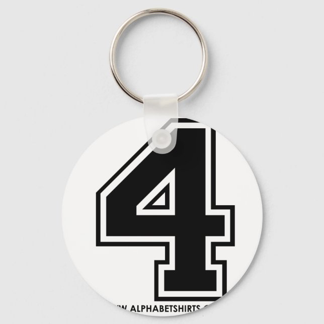 Black 4 keychain (Front)