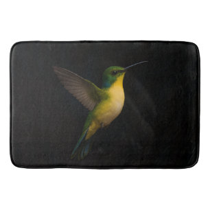 Black 4 Luxe Bath Mat with Flying Bird