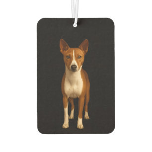 Black 4 Luxe Car Air Fresheners, Classy Basenji  Air Freshener