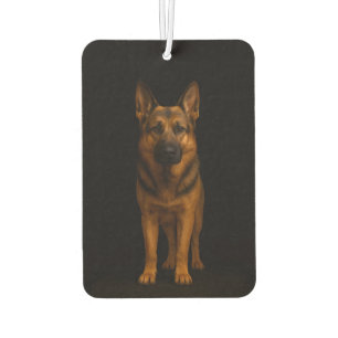 Black 4 Luxe Car Air Fresheners, German Shepherd Air Freshener