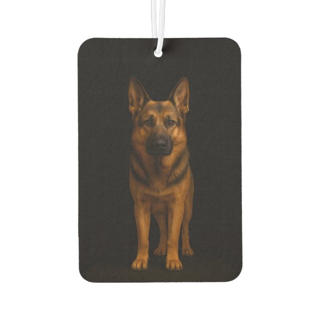 Black 4 Luxe Car Air Fresheners, German Shepherd Air Freshener (Back)