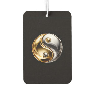 Black 4 Luxe Car Air Fresheners Harmony Yin Yang