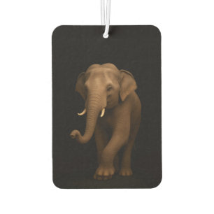 Black 4 Luxe Car Air Fresheners, Indian Elephant Air Freshener