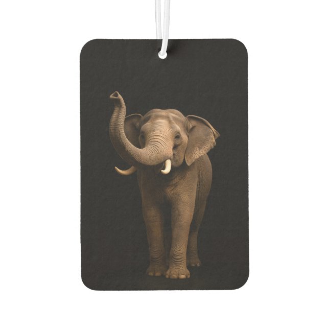 Black 4 Luxe Car Air Fresheners, Mighty Elephant Air Freshener (Back)