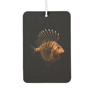 Black 4 Luxe Car Air Fresheners, Red Lionfish Air Freshener