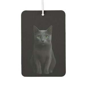Black 4 Luxe Car Air Fresheners, Russian Blue Cat Freshener