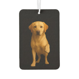 Black 4 Luxe Car Air Fresheners, Tender Labrador Air Freshener