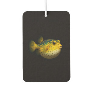 Black 4 Luxe Car Air Fresheners, Yellow Putterfish Freshener