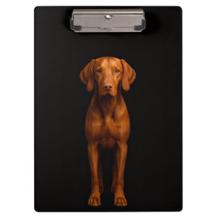 Black 4 Luxe Clipboard, Agile Vizsla Dog Clipboard
