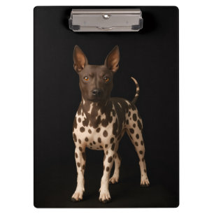 Black 4 Luxe Clipboard, Hairless Terrier Dog Clipboard